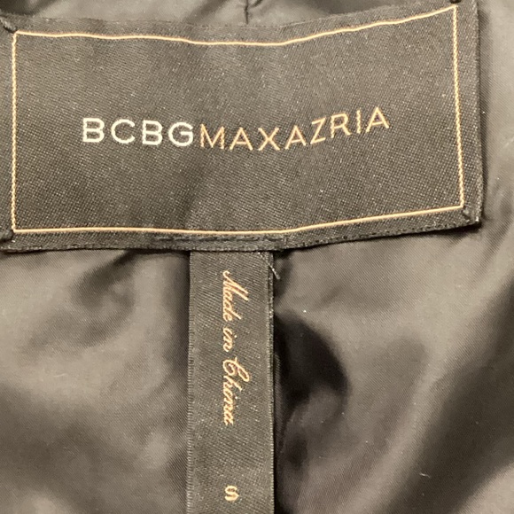 BCBGMAXAZRIA Cropped Down Black Puffer Vest, Size Small - Picture 8 of 16